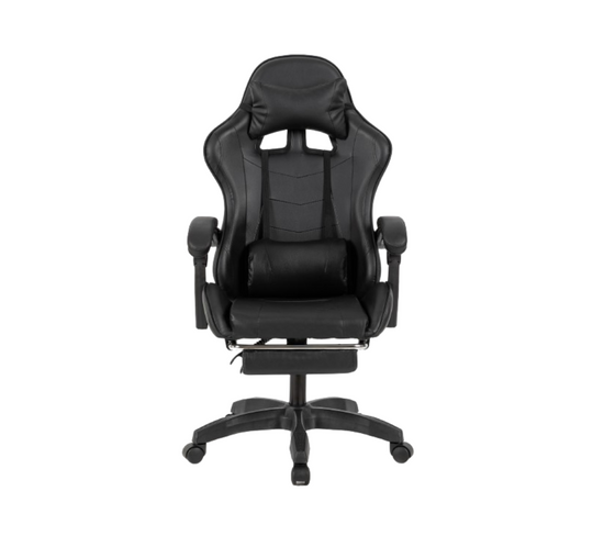 Chaise De Gaming Massante Noire Avec Repose Pieds Ultim