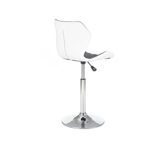 Fauteuil De Bar Design Gris Et Blanc Tallulah