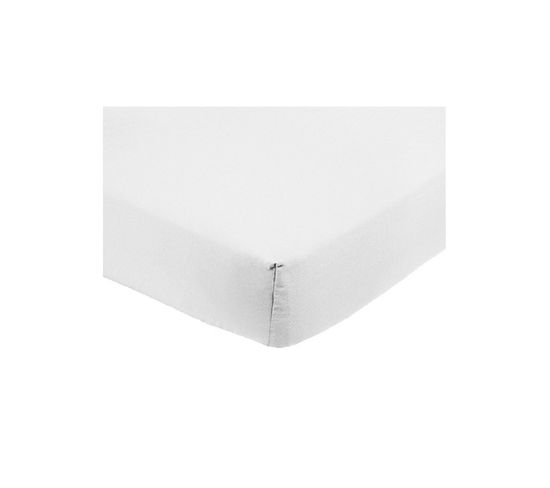 Drap Housse Coton Biologique Blanc - 140x200