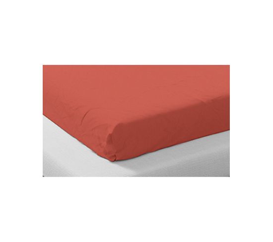 Drap Housse Coton Biologique Safran - 160x200