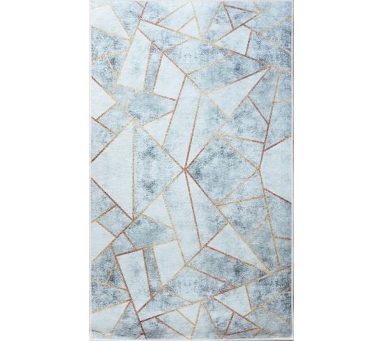 Tapis Grafic Gris/doré - 200x290