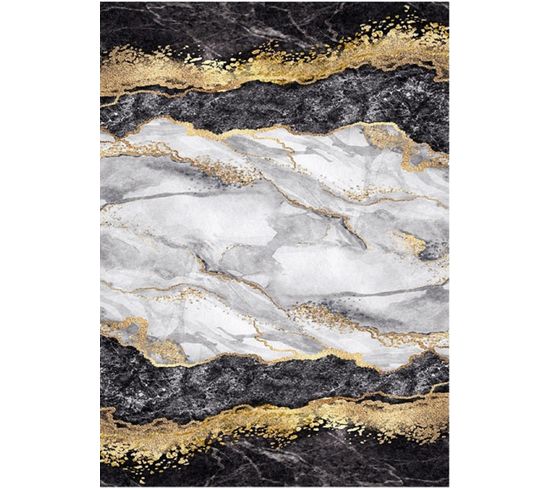 Tapis Gold, Black - 200x290