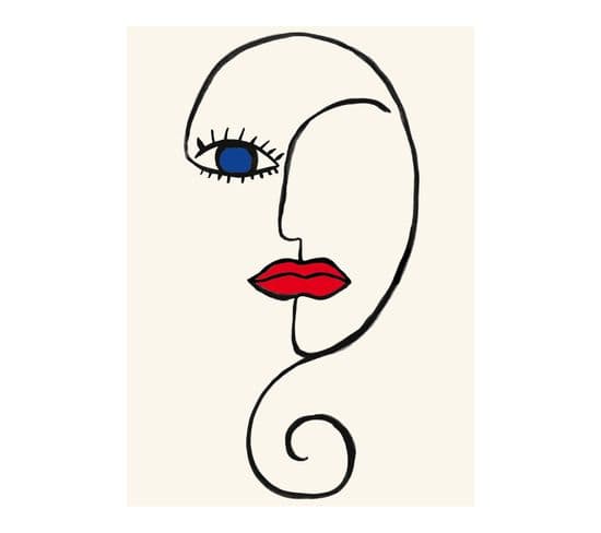 Art - Signature Poster - Face - 60x80 Cm