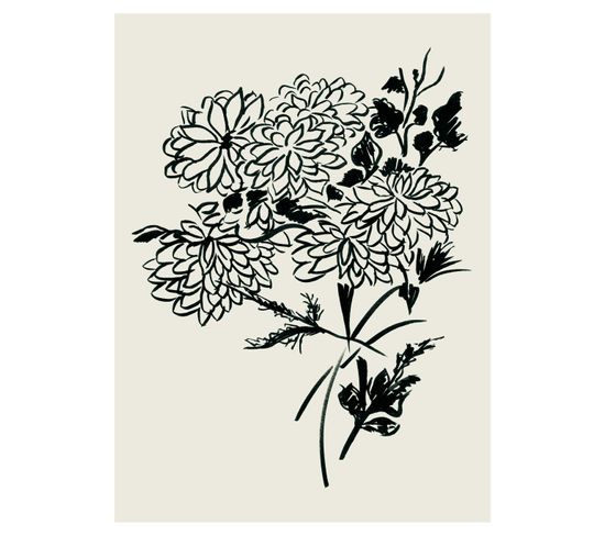 Japan - Signature Poster - Chrysanthème - 60x80 Cm