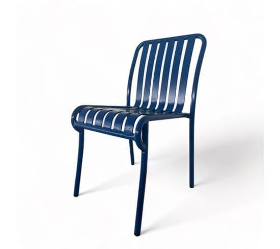 Chaise De Jardin Lou En Aluminium Bleue