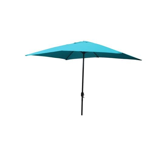 Parasol Droit Rectangulaire 2,93 X 1,93 M Bleu Spezia