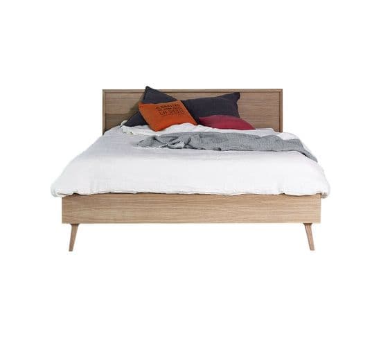 Pack Lit Avec Matelas Holda   Bois 140x200 Cm