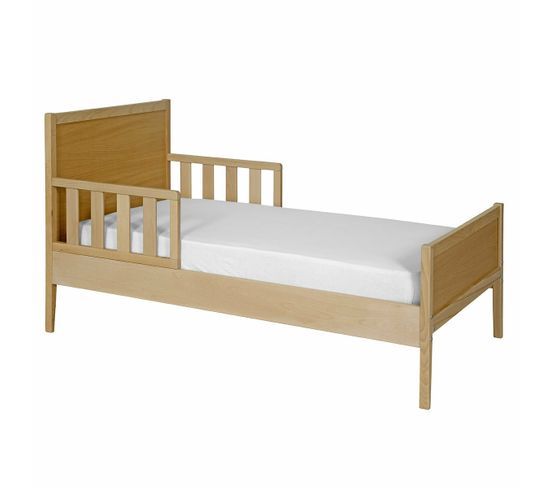 Pack Lit Enfant Avec Matelas Tina   Bois 70x140 Cm