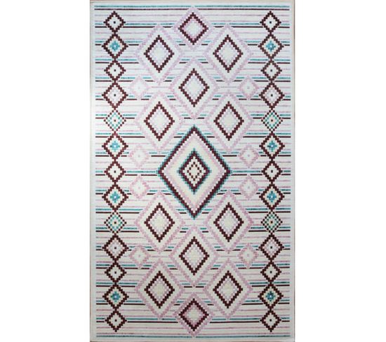 Tapis Berberes, Rose - 120x180