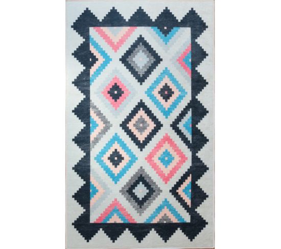 Tapis Berbere Losange, Multicolore - 200x290