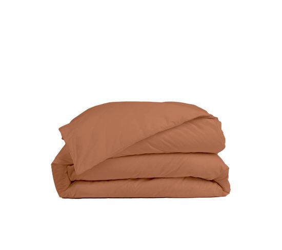 Housse De Couette 240x260cm - Terra Cotta - 100% Percale De Coton - Morphea