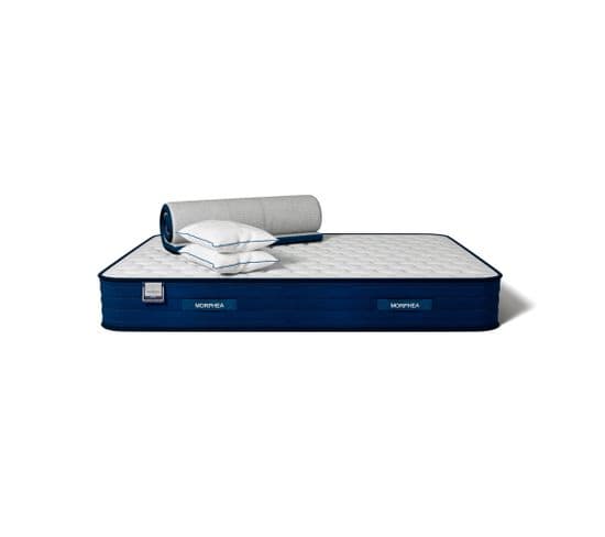 Pack Jade Max - Matelas Jade 160x200x25cm, Surmatelas Cloudy 5cm, Oreillers Fluffy 60x60cm - Morphea