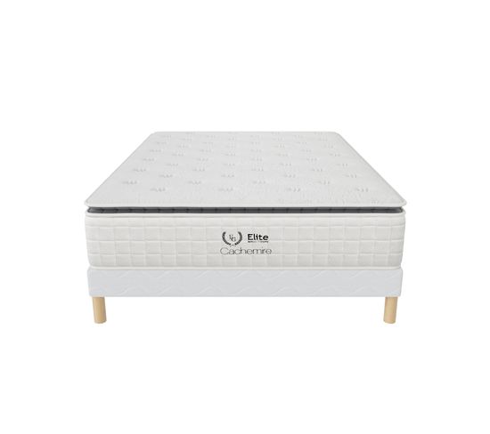 Ensemble matelas ressort 140x190 cm CACHEMIRE Epaisseur 28cm