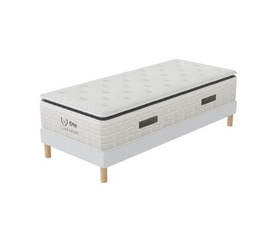 Ensemble Matelas Ressort 90x200 cm CACHEMIRE Epaisseur 28 cm