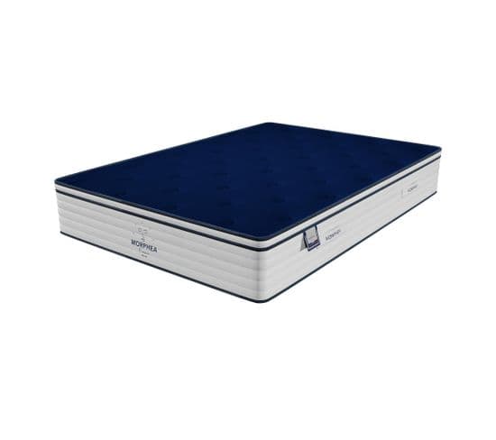 Matelas Luxe Hybride Victoria - 180x200x30cm - Mousse À Mémoire Forme Et Ressorts Ensachés - Ferme