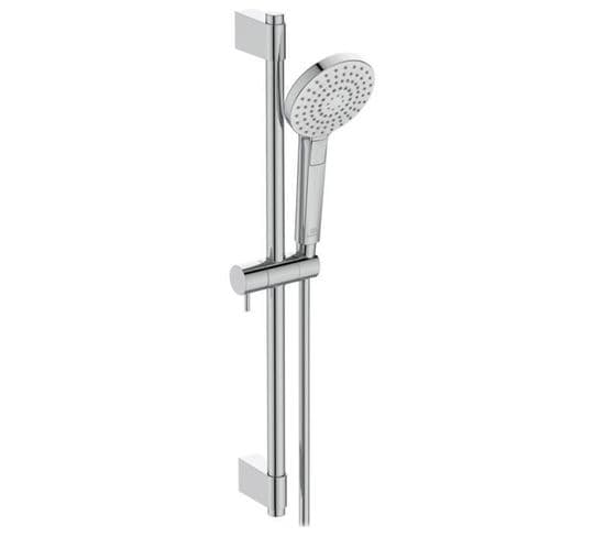 Ensemble De Douche Idealrain Evo Barre 60 Cm Et Douchette Ronde 11 Cm 3j Chrome