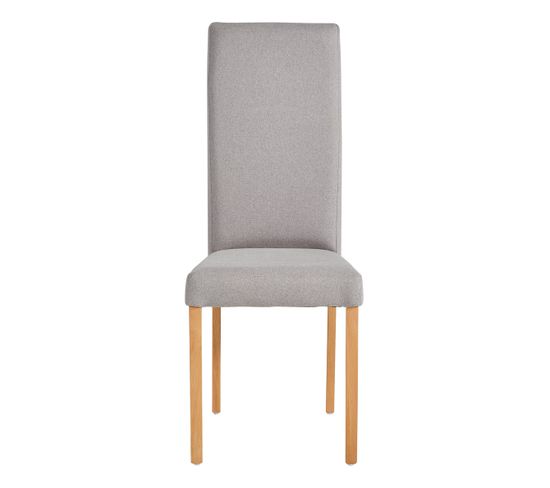 Chaise tissu AGATHE gris