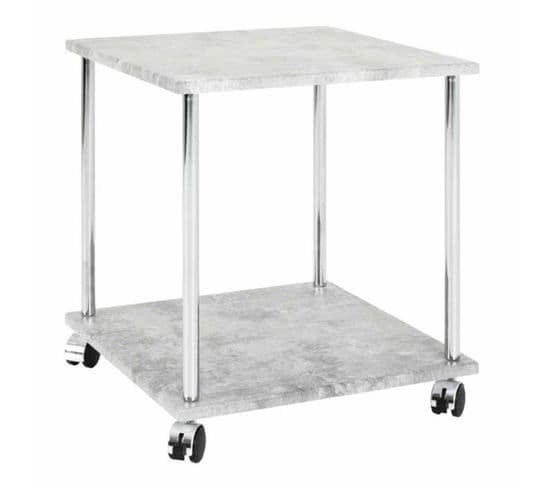 Table D'appoint Desserte "miguel" 45cm Gris