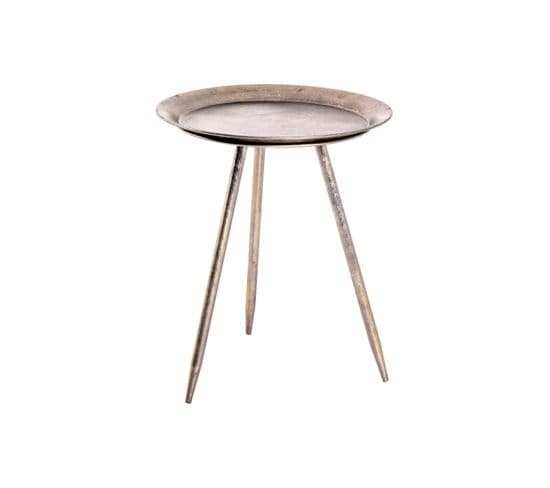 Table Basse Ronde Shyna En Métal 38cm - Bronze