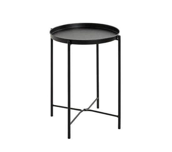 Table D'appoint Métal "yann" 50cm Noir