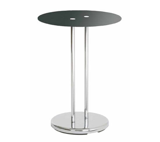 Table D'appoint Design "lilas" 55cm Noir