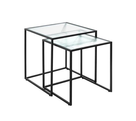 Lot De 2 Tables Gigognes "park" 49cm Noir