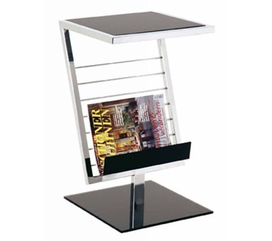 Table D'appoint Design "revue" 60cm Noir
