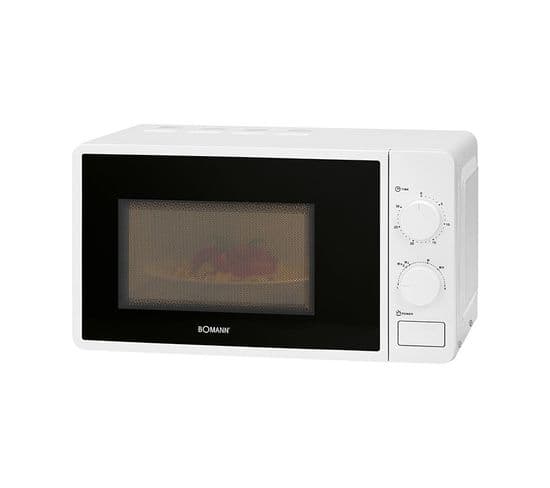 Four Micro-onde 20l 1150w Bomann Mw 6014 Cb Blanc