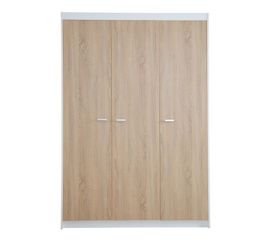 Armoire "Gabriella" 3 Portes - Décor Bois