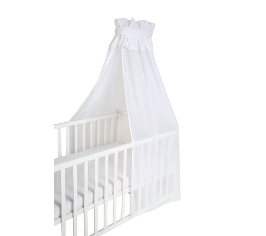 Ciel De Lit Transparent Pour Bébé Et Enfant - 160 X 250 Cm - Blanc