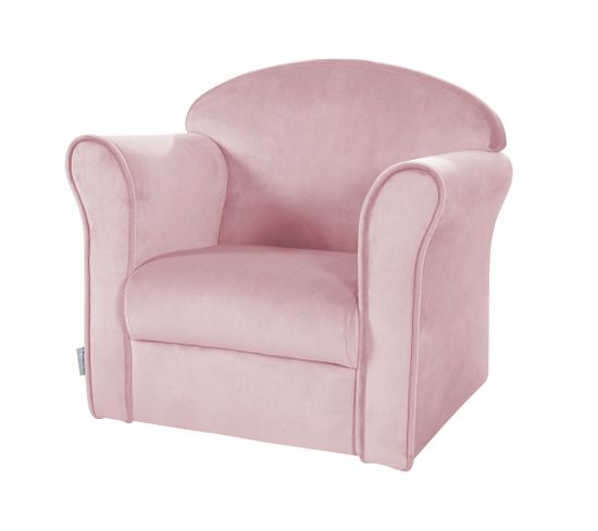 Fauteuil Enfant "Lil Sofa" Avec Accoudoirs - Rembourré De Velours Rose