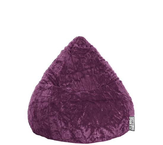 Pouf Fluffy L Aubergine