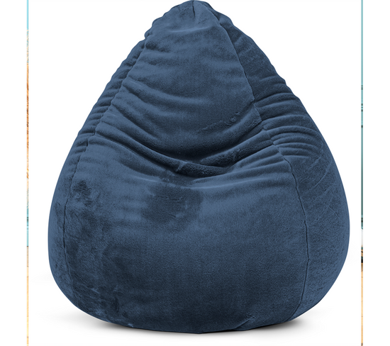 Pouf Softy XXL Bleu Petrole