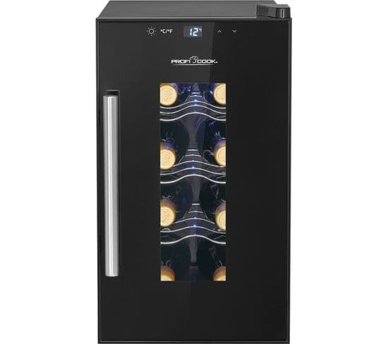 Cave À Vin Avec Porte Vitrée Et Écran Tactile 23l Proficook Pc-wk1232