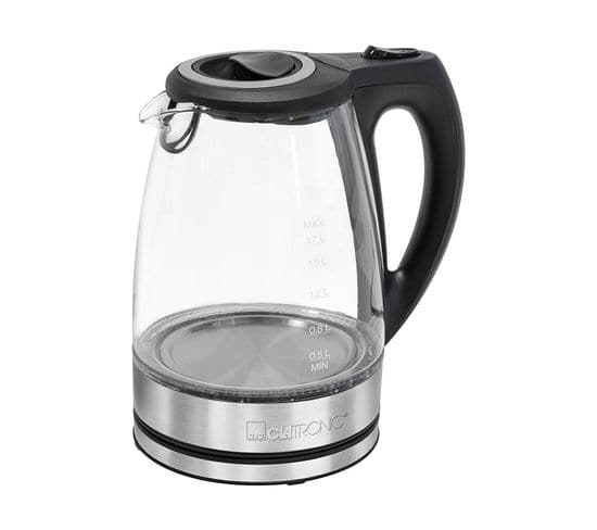 Bouilloire Électrique En Verre 1,5l 2200w Clatronic Wks 3744g