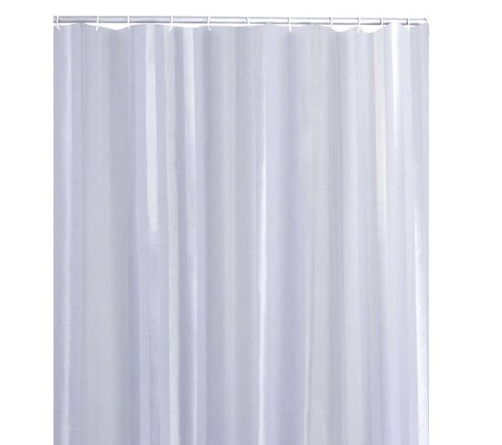 Rideau De Douche Satin White 180x200 Cm