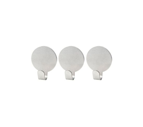 Lot De 3 Crochet Adhésifs Ronds Tecno