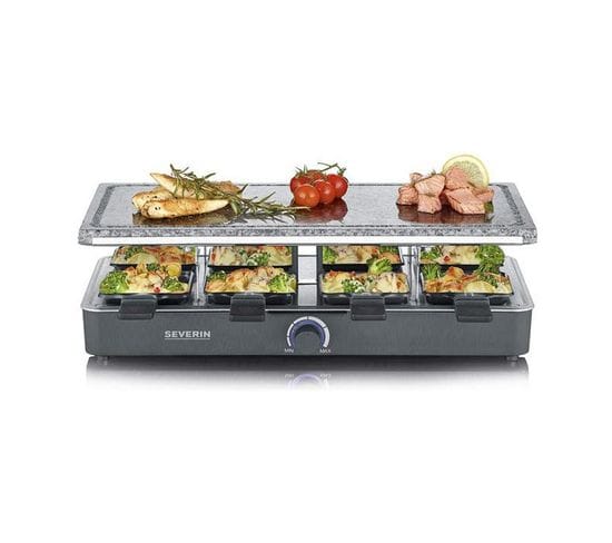 Appareil À Raclette 8 Personnes 1400w + Pierre À Griller - 2372