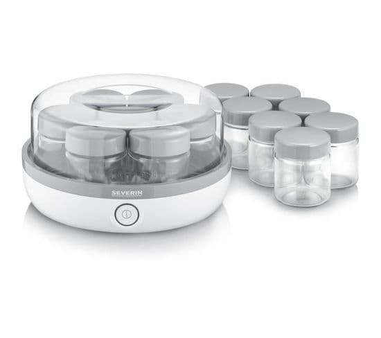 Yaourtière Avec Livre De Recettes Jg3520.760, 14 Pots De 150 Ml Chacun, 13 W