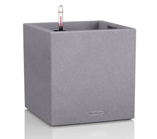 Jardinière Canto Stone 30 Low All-in-one Gris Pierre