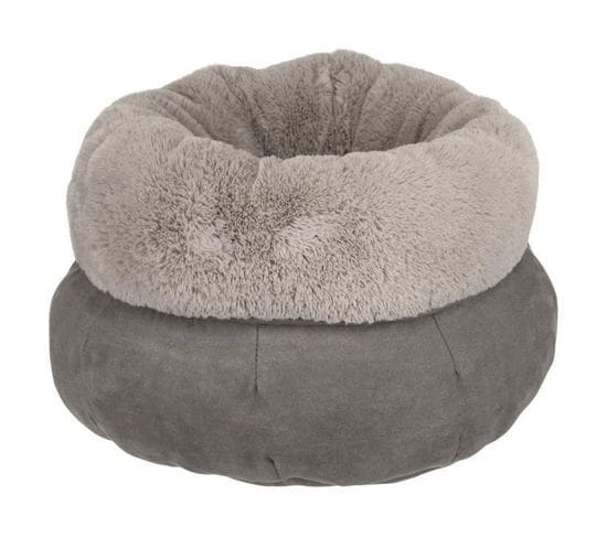 Lit Elsie Ø 45 Cm Gris Et Gris Clair Pour Chien - Tri37709