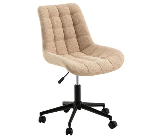 Chaise De Bureau Talia, En Tissu Beige