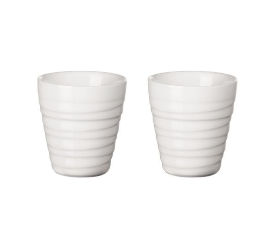 Set De 2 Tasses Thermo Blanc