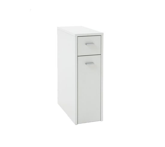 Colonne 2 Tiroirs Design "fredon" 61cm Blanc