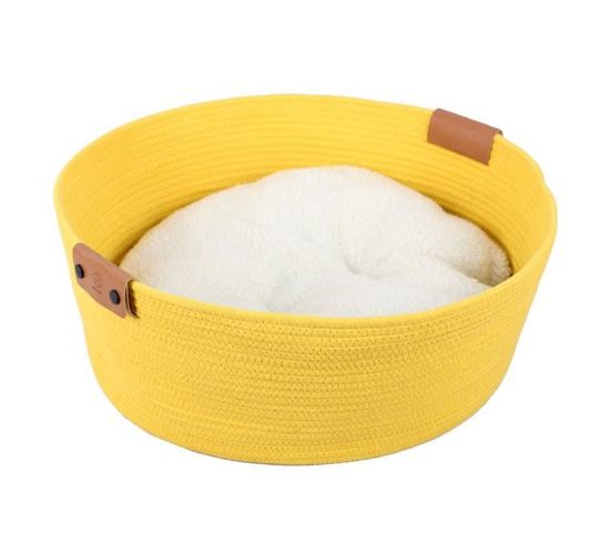 Panier Pour Chats Tres - 57 X 57 X 20 Cm - Jaune