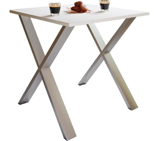 Table à Manger Xonax 80x50cm Blanc