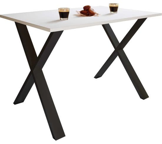 Table à Manger Xonax 140x50cm Blanc