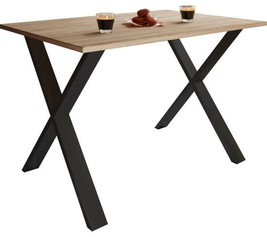 Table à Manger Xonax 140x80cm Chêne