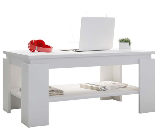 Table Basse Rolas En MDF 90x53x41 Cm