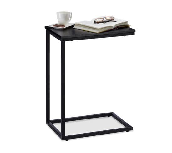 Petite Table D'appoint En U Métal Bois